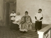 Parroco durante la messa nella nostra chiesa anni 1950